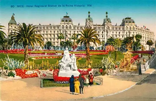 Nice_Alpes_Maritimes Hotel Regina Statue Reine Victoria Nice_Alpes_Maritimes