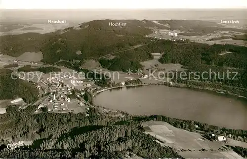 Titisee Fliegeraufnahme mit Neustadt Hochfirst und Lenzkirch Titisee