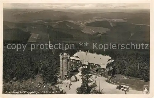 Auersberg_Wildenthal Unterkunftshaus Fliegeraufnahme Auersberg Wildenthal