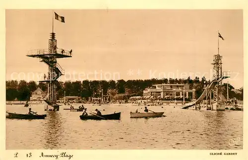 AK / Ansichtskarte Annecy_Haute Savoie Plage Annecy Haute Savoie