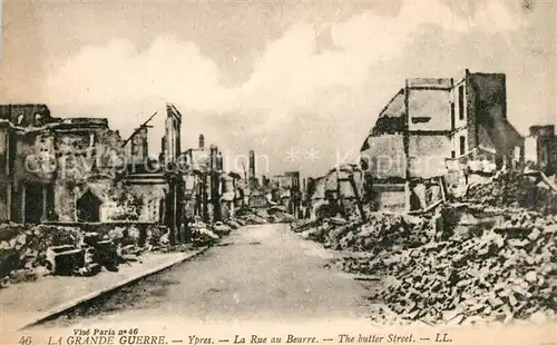 AK / Ansichtskarte Ypres_Ypern_West_Vlaanderen Rue au Beurre  Ypres_Ypern