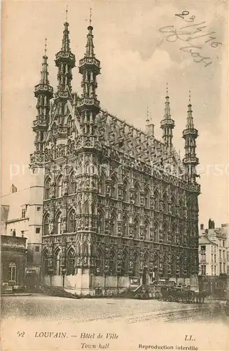 AK / Ansichtskarte Louvain_Flandre Hotel de Ville  Louvain_Flandre