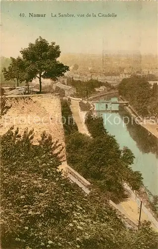 AK / Ansichtskarte Namur_sur_Meuse La Sambre Vue de la Citadelle Namur_sur_Meuse