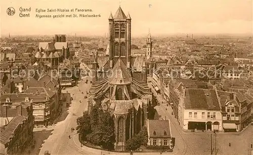 AK / Ansichtskarte Gand_Belgien Eglise Saint Nicolas  Gand Belgien