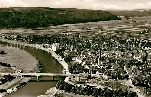 AK / Ansichtskarte Holzminden_Weser Fliegeraufnahme Holzminden Weser