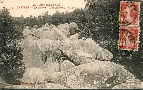 AK / Ansichtskarte Castres_Tarn Mont du Sidobre une riviere de rochers Castres_Tarn