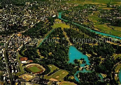 AK / Ansichtskarte Kassel Karlsaue Fliegeraufnahme Kassel