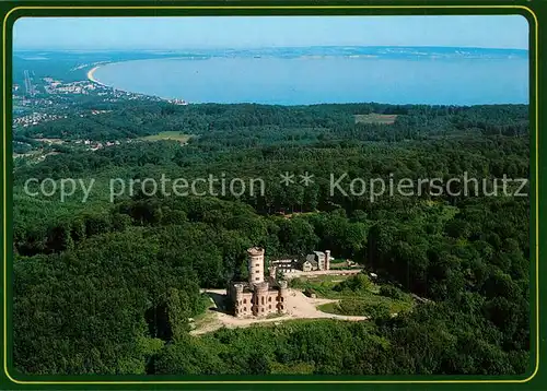 AK / Ansichtskarte Binz_Ruegen Jagdschloss Granitz Fliegeraufnahme Binz_Ruegen