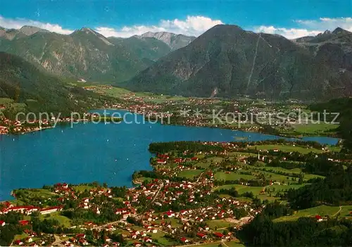 AK / Ansichtskarte Bad_Wiessee_Tegernsee Fliegeraufnahme mit Wallberg und Bodenschneid Bad_Wiessee_Tegernsee