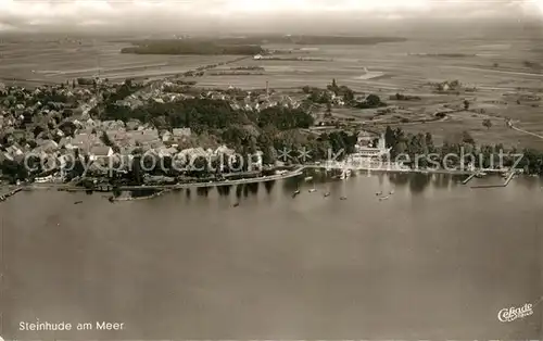 AK / Ansichtskarte Steinhude Fliegeraufnahme Strandhotel  Steinhude