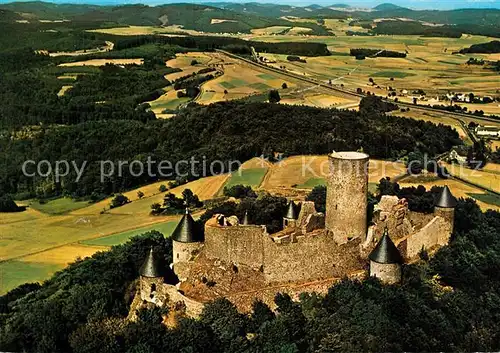 AK / Ansichtskarte Nuerburg Burg Nuerburg Fliegeraufnahme Nuerburg