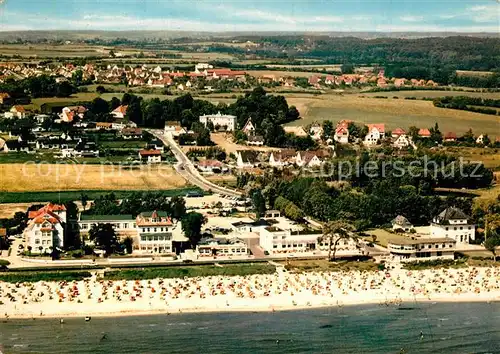 AK / Ansichtskarte Scharbeutz_Ostseebad Fliegeraufnahme Scharbeutz_Ostseebad