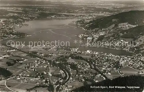 AK / Ansichtskarte Rottach Egern Bad Wiessee Tegernsee Fliegeraufnahme Rottach Egern