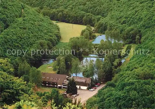 AK / Ansichtskarte Kirn_Nahe Reinhartsmuehle Hotel Forellenhof Fliegeraufnahme Kirn_Nahe