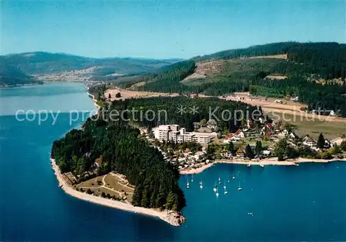 AK / Ansichtskarte Schluchsee Fliegeraufnahme mit Campingplatz Wolfsgrund Schluchsee