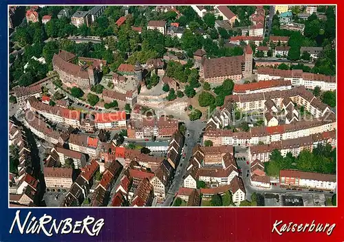 AK / Ansichtskarte Nuernberg Kaiserburg Fliegeraufnahme Nuernberg