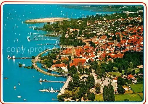 AK / Ansichtskarte Steinhuder_Meer Fliegeraufnahme mit Strandpromenade und Badeinsel Steinhuder Meer