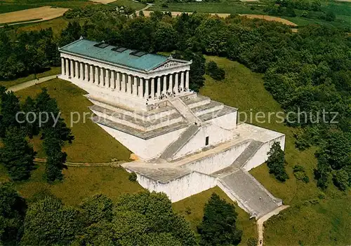 AK / Ansichtskarte Donaustauf Walhalla Fliegeraufnahme Donaustauf