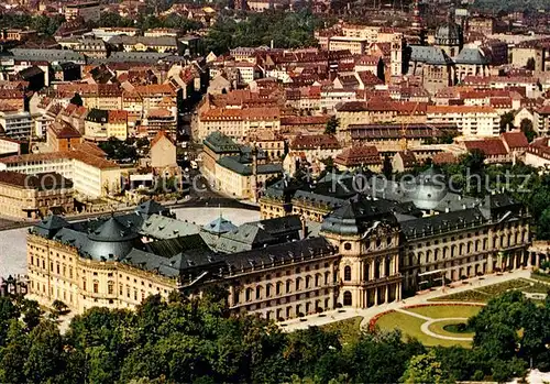 AK / Ansichtskarte Wuerzburg Residenz Fliegeraufnahme Wuerzburg