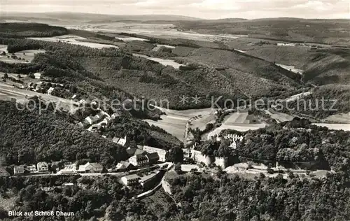 AK / Ansichtskarte Dhaun Schloss Dhaun Fliegeraufnahme Dhaun