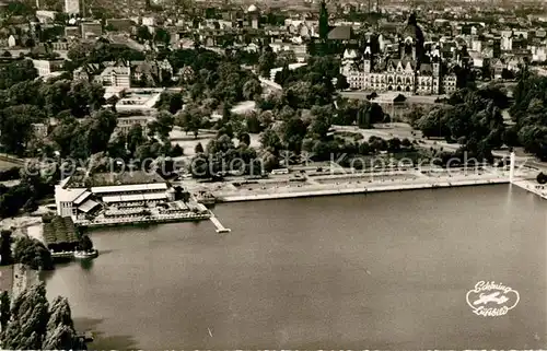 AK / Ansichtskarte Hannover Fliegeraufnahme Maschsee Nordufer Hannover