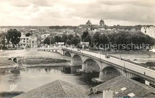 AK / Ansichtskarte Dax_Landes Vue generale Pont sur l Adour Dax_Landes