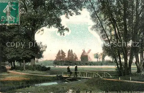 AK / Ansichtskarte Bois_de_Boulogne Derriere le Moulin de Longchamp Bois_de_Boulogne