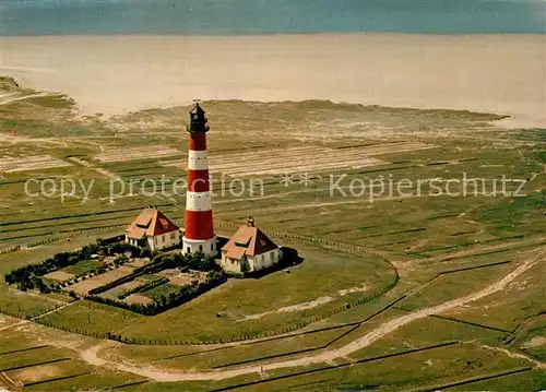 AK / Ansichtskarte Westerhever Leuchtturm Fliegeraufnahme Westerhever