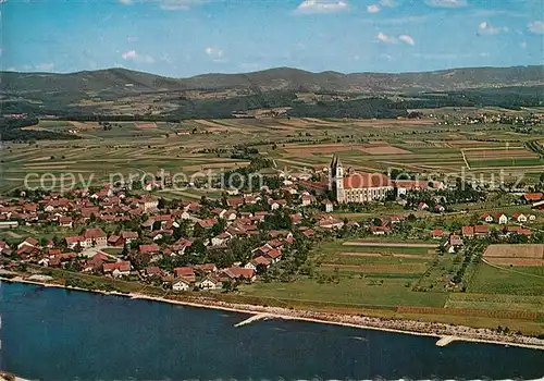 AK / Ansichtskarte Niederalteich_Donau Benediktiner Abtei Fliegeraufnahme Niederalteich Donau