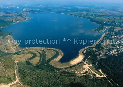 AK / Ansichtskarte Berzdorf Fliegeraufnahme See Berzdorf