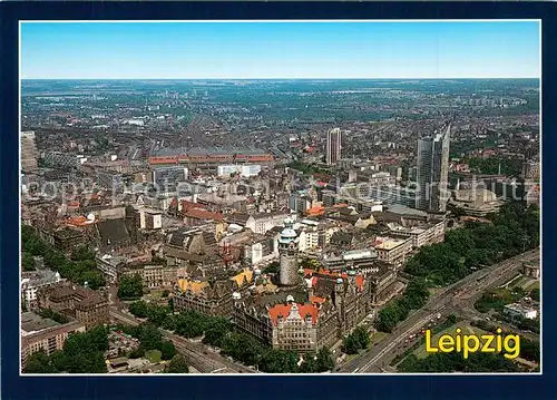 AK / Ansichtskarte Leipzig Fliegeraufnahme Leipzig