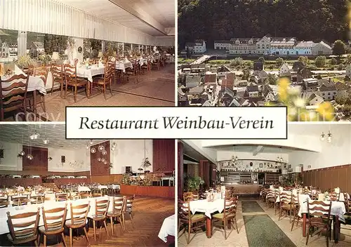 AK / Ansichtskarte Dernau_Ahr Restaurant Weinbau Verein Dernau_Ahr