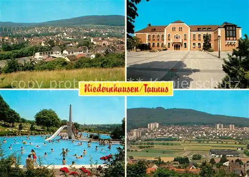 AK / Ansichtskarte Niedernhausen_Taunus Panorama Freibad  Niedernhausen Taunus