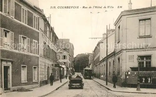 AK / Ansichtskarte Courbevoie Rue de l Hotel de Ville Courbevoie