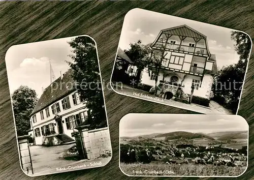 AK / Ansichtskarte Fraenkisch Crumbach Panorama Luftkurort Schloss Hof Schleiersbach Fraenkisch Crumbach