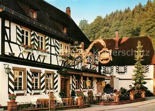 AK / Ansichtskarte Bad_Herrenalb Moenchs Posthotel Herrenalb Historische Klosterschaenke Bad_Herrenalb