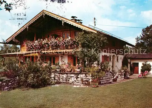 AK / Ansichtskarte Rottach Egern Gaestehaus Enzianmarder Garten Rottach Egern