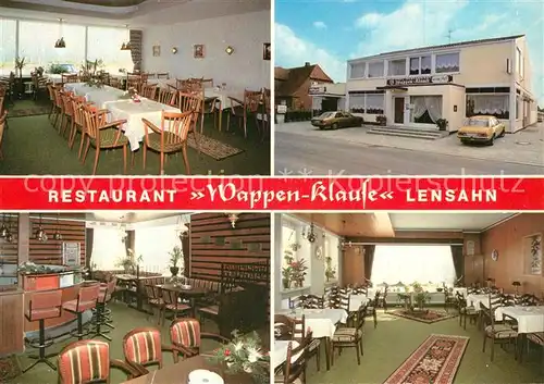 AK / Ansichtskarte Lensahn Cafe Restaurant Wappen Klause Lensahn