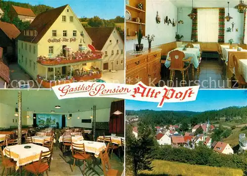 AK / Ansichtskarte Obertrubach Gasthof Pension Alte Post Panorama Obertrubach