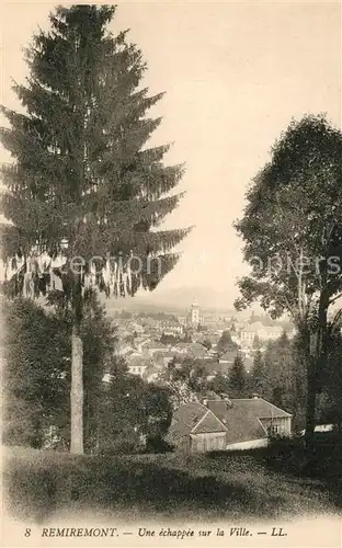 AK / Ansichtskarte Remiremont_Vosges Une echappee sur la ville Remiremont Vosges