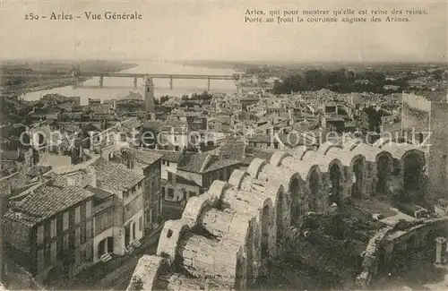 AK / Ansichtskarte Arles_Bouches du Rhone Vue generale Arles_Bouches du Rhone