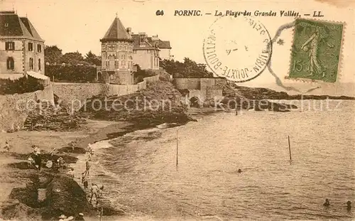 AK / Ansichtskarte Pornic La Plage des Grandes Vallees Pornic