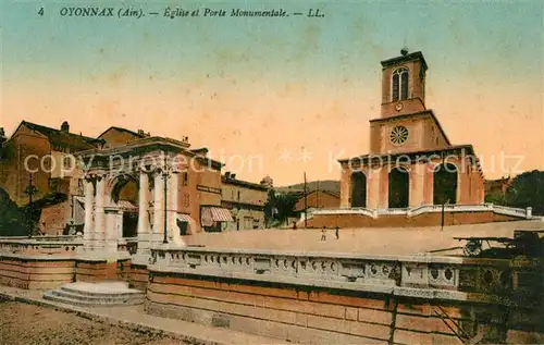 AK / Ansichtskarte Oyonnax Eglise et Porte Monumentale Oyonnax