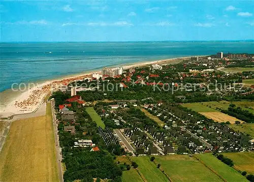 AK / Ansichtskarte Cuxhaven_Duhnen_Nordseebad Fliegeraufnahme Cuxhaven_Duhnen