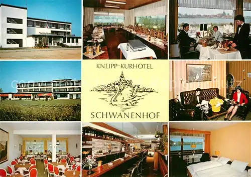 AK / Ansichtskarte Moelln_Lauenburg Kneipp Kurhotel Schwanenhof Gastraeume Theke Bar Moelln_Lauenburg