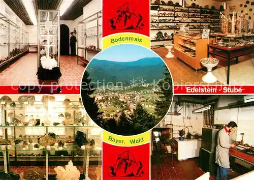 AK / Ansichtskarte Bodenmais Panorama Bayerischer Wald Edelsteinstube Museum Bodenmais