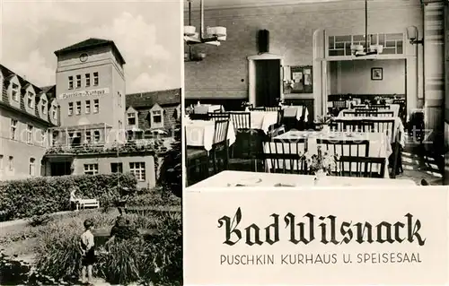 AK / Ansichtskarte Bad_Wilsnack Puschkin Kurhaus und Speisesaal Bad_Wilsnack