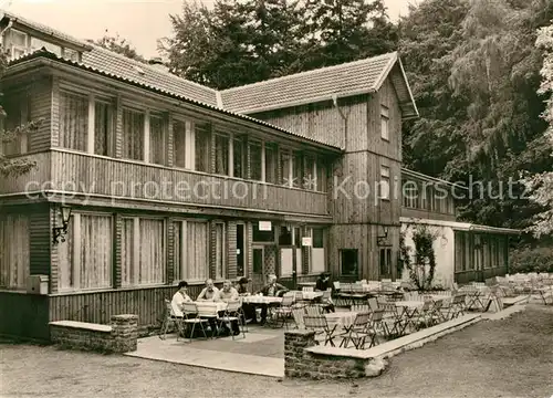 AK / Ansichtskarte Blankenburg_Harz Betriebsferienheim Waldfrieden Terrasse Blankenburg_Harz