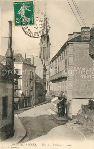 AK / Ansichtskarte Plombieres les Bains_Vosges Rue L. Francais Grand Hotel de l Ours  Plombieres les Bains