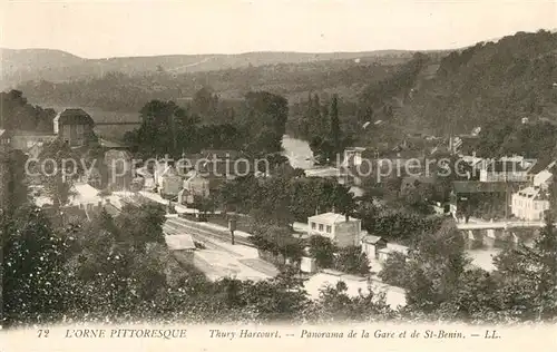 AK / Ansichtskarte Thury Harcourt Panorama Gare Saint Benin Thury Harcourt